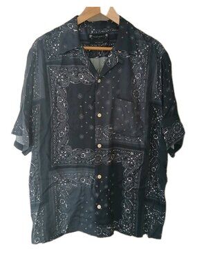 AllSaints Tikal Relaxed Fit Bandana Print Shirt8